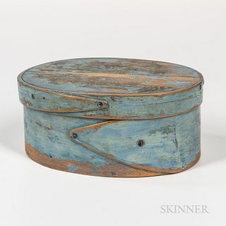 Small Light Blue-painted Pantry Box