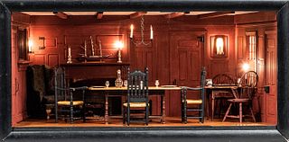 Don Buckley 18th Century Dining Room Shadow Box Diorama