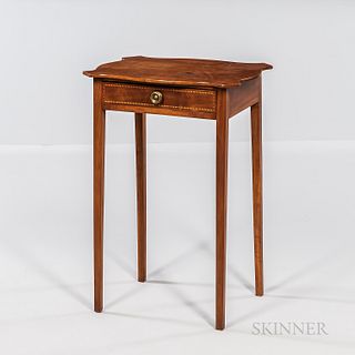 Federal Inlaid Cherry One-drawer Stand