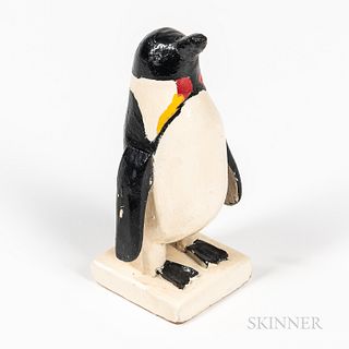 Carved and Painted Folk Art Penguin