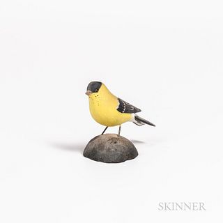 Jess Blackstone Carved and Painted Goldfinch