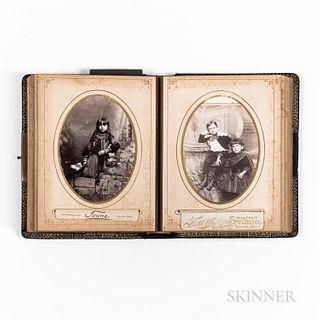 Late 19th Century Photograph Album with Images