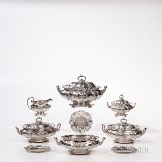 Eighteen-piece Gorham Sterling Silver Tableware Service