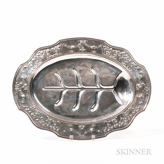 Cellini by Barbour Silver Co. Sterling Silver Well and Tree Platter