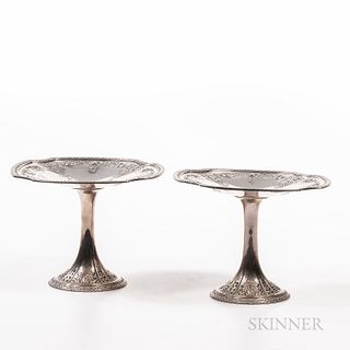 Pair of Dominick and Haff Sterling Silver Compotes
