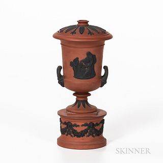 Wedgwood Rosso Antico Urn and Cover