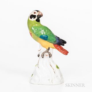 Meissen Porcelain Model of a Parrot