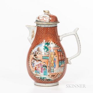 Chinese Export Porcelain Pitcher and Cover