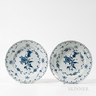Pair of Dutch Delft Chargers