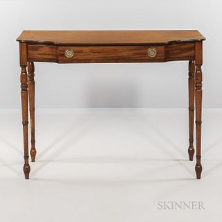 Regency-style Mahogany Side Table