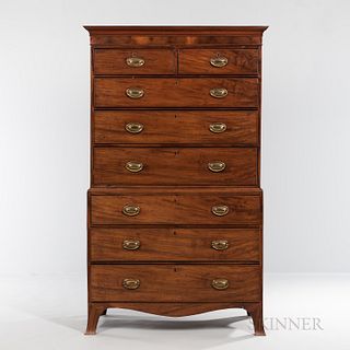 George III Mahogany Chest-on-chest