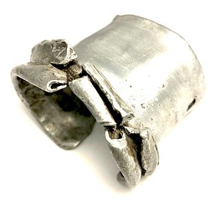 Me109  Aircraft Wreckage Cuff Bracelet - WWII Aluminum