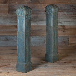Fine Pair of Cast Iron Hitching Posts
