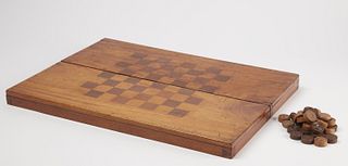 Folding Sailor's Checkerboard Box
