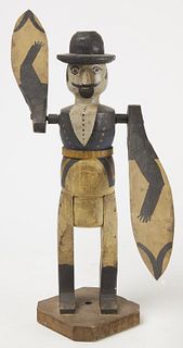 Whirligig Figure of a Man in Boller Hat