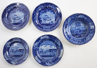 5 Historical Blue Plates