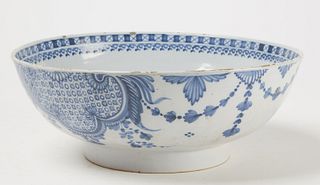 Delft Punch Bowl "One Bowl More and Then"