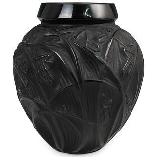 Rene Lalique "Sauterelles" Grasshopper Vase