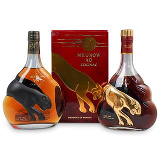 (2 Pc) French Meukow Cognac Bottles