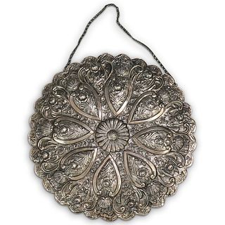 900 Silver Repousse Wall Mirror