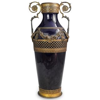 Antique French Large Porcelain Vase