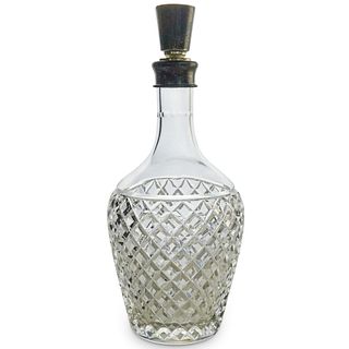 Hawkes Sterling Silver and Crystal Decanter