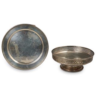 (2Pc) Alvin Sterling Bowl & Tray