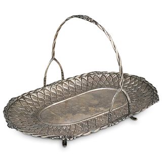 Sterling Silver Footed Basket Tray