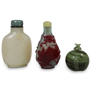 (3 Pc) Antique Chinese Snuff Bottles