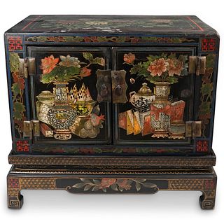 Chinese Box w/ Stand Low Cabinet