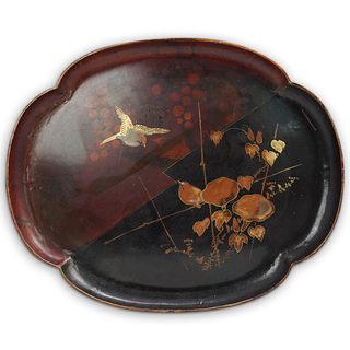 Japanese Lacquer Wooden Tray