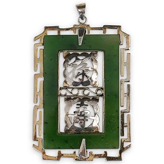 Chinese Sterling Character Pendant
