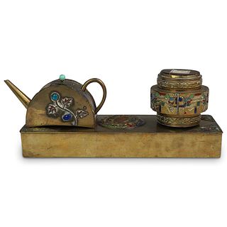 Chinese Enameled Brass Collection