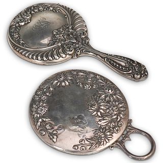 (2Pc) Sterling Silver Hand Mirrors