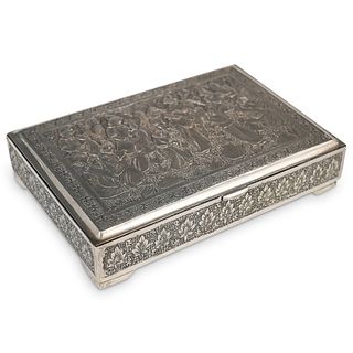 Figural Persian "840" Silver Box