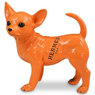 Hermes Figural Dog Sculpture