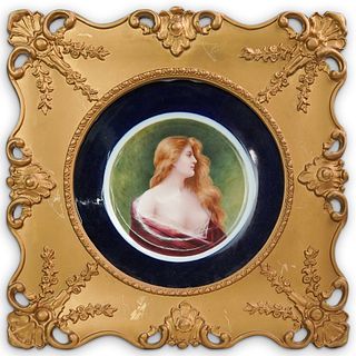Royal Vienna Porcelain Plate After Angelo Asti