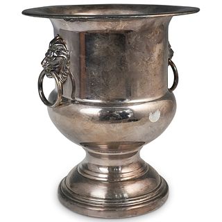 Wallace Silver Plated Lion Head Wine Cooler