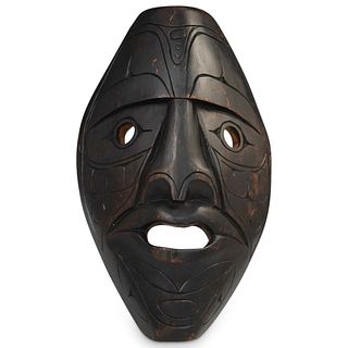 Tribal Carved Wood Mask