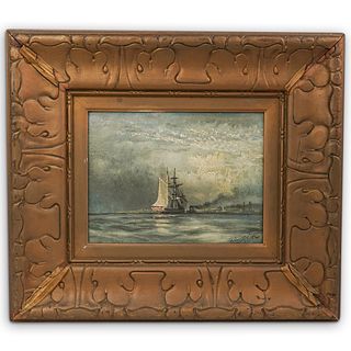 Robert Hopkin (1832- 1909) Seascape Oil Painting
