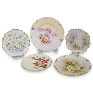 (5Pc) Hand Painted Porcelain Dish Collection