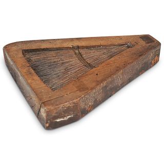 Antique Wood Carved Soap Mold