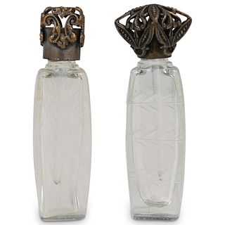 (2 Pc) French Miniature Perfume Bottles