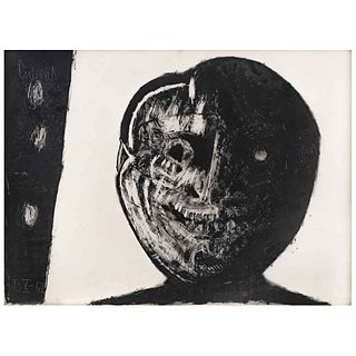 JOSÉ LUIS CUEVAS, Untitled, Signed and dated I - X - 62 on plate, Signed in pencil, Lithography 17/20, 22 x 29.5" (56 x 75 cm)