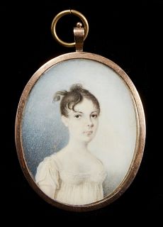 Early Portrait Miniature of a Lady