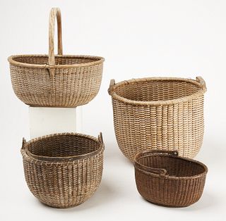 Four Nantucket Baskets