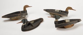 Luther Nickerson -2 pairs shadow merganser decoys