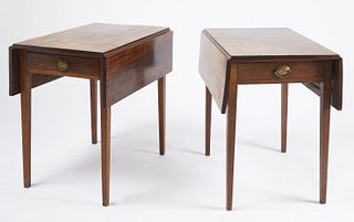 Rare Pair of Matched Rhode Island Pembroke Tables