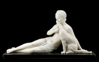 Art Deco Armand Godard Style Figural Sculpture