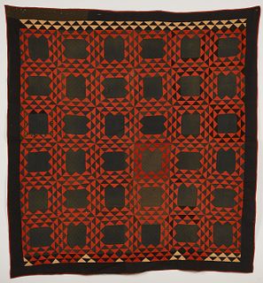 Antique Mennonite two-sided Quilt